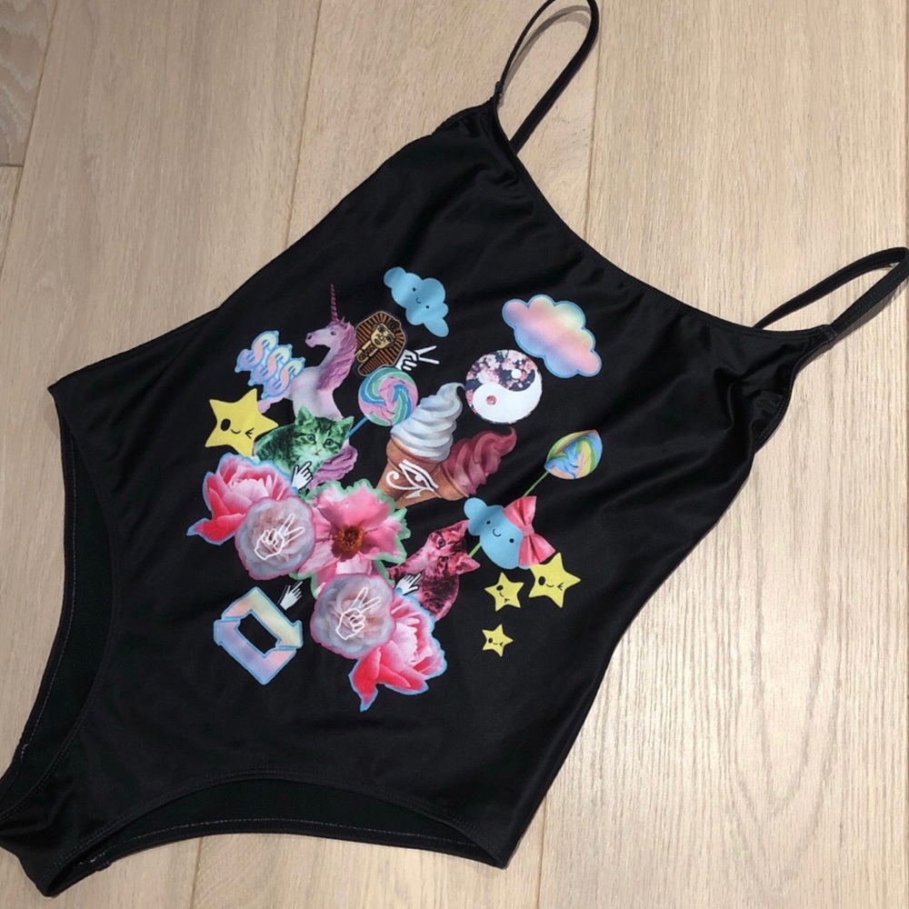 ASOS printed one piece suit